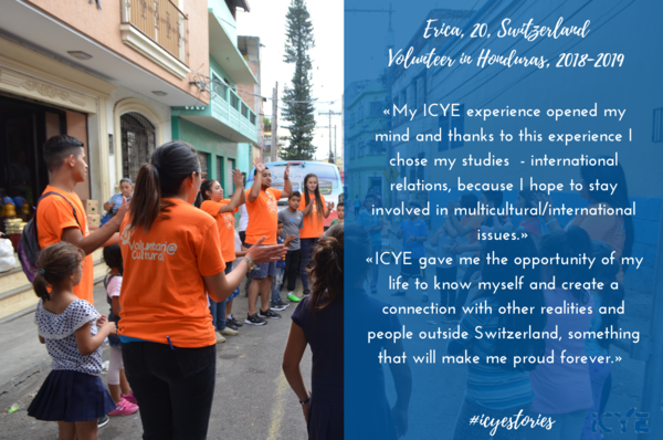 ICYE Switzerland volunteer in Honduras