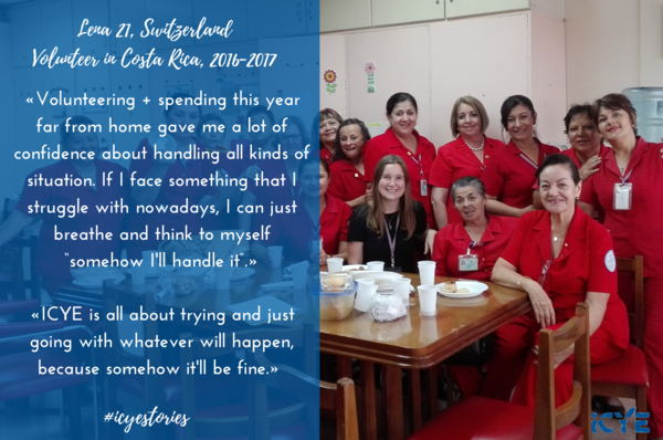 ICYE Switzerland volunteer Lena in Costa Rica