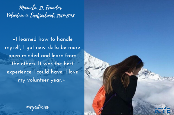 ICYE Volunteer from Ecuador in Switzerland