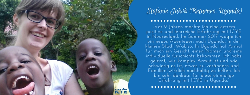ICYE Schweiz Volunteer Feedback von Stefanie Jakob in Uganda